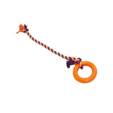 Maxbell Chew Toys Yard Running Puppy Garden Dogs Rope Toy Interactive Dog Tug Toy Orange