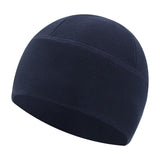 Maxbell Fleece Beanie Hat Winter Lightweight Soft for Snowboard Outdoor Men Women Navy Blue