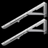 Max Folding Movable Triangle Shelf Bracket K Type Spring Steel Bracket  18inch