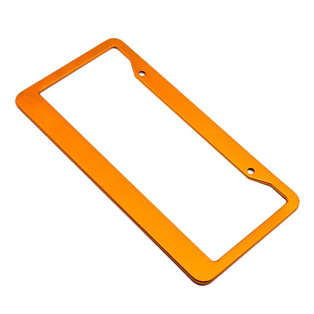 Maxbell Metal Aluminium Alloy Anodized Car License plate frame holder Blank Gold