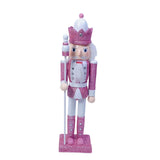 Maxbell Nutcrackers Figures Sparkle 30cm Wooden Unique for bedroom King