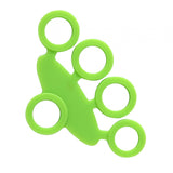 Maxbell Silicone Hand Grip Strengthener for Muscle Strengthening Musician Athletes Puller Grass Green