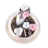 Maxbell 3D Nail Art Decoration Mixed Faux Shell Flowers Sequins Rivet Beads Stone 04