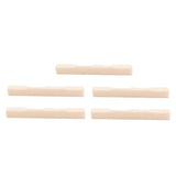 Maxbell 5pcs Ukulele Bone Bridge Saddles for Ukulele 4 String Guitar Parts