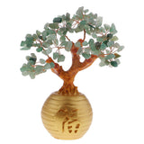 Max Wealth Lucky Money Tree Feng Shui Crystal Plastic Tree Home Decor Green