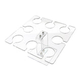 Maxbell Acrylic Wine Glass Holder Sturdy Mini Universal for Wedding Countertop Table S