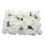 Maxbell Flower Panels silk Floral Backdrop for Wedding Stage White