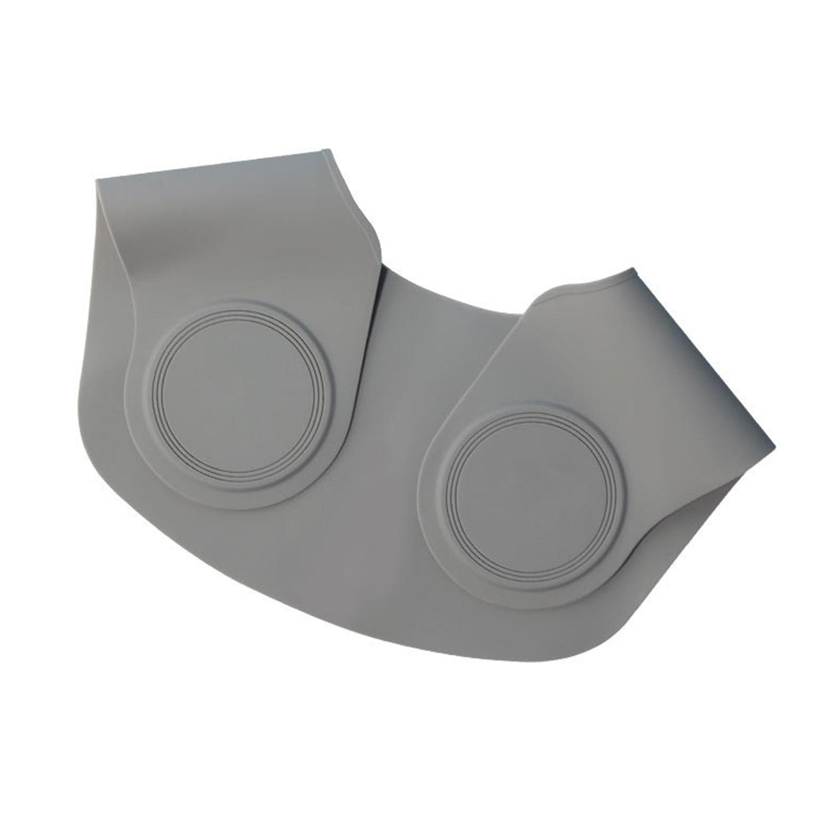Maxbell Silicone Hair Cutting Non Slip Neck Shawl for Haircut or Dye Stylist Salon Gray