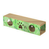 Maxbell Cat Scratching House Play Tunnel Hideaway for Indoor Cat Kitty Small Animals XL Green