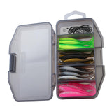 Maxbell 40Pcs Soft Fishing Lures Practical Sea Worm Soft Lure for Crappie Trout Bass