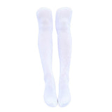 Maxbell Women Girls Thigh High Socks Soft Over Knee Stocking Boots 71Cm White