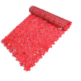 Maxbell Artificial Flower Privacy Fence DIY Backdrop for Yard Balcony Red