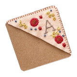 Maxbell Handmade Corner Bookmark Corner Book Marks Page Clip for Kids Men Gifts Letter A
