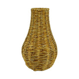Maxbell Rattan Flower Vase, Wicker Vases Branch Flower Pot rustic Decoration 17cm x 26cm x 7.5cm