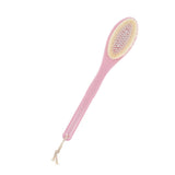 Maxbell Long Handle SPA Bath Exfoliation Brush Body Shower Scrubber Massager Pink