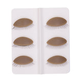 Maxbell 6Pcs Replacement Eyelids Teaching Removable Eyelids Eyelash Practice Eyelids color 1
