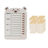 Maxbell List Board Daily Task Planning Board Chart Memo for RV Office Home Beige Bear