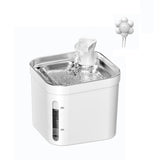 Maxbell 2.2L Cat Water Fountain Drinker Silent Portable for Pet Supplies Puppy With Adapter