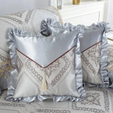 Max AntiSlip Simple Ice Silk Furniture Protector Sofa Cushion Cover Pad 45x45cm