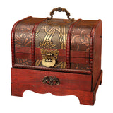 Maxbell Chinese Style Wooden Jewelry Box with Drawer Dresser Ornaments Style A