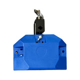 Maxbell Low High Pitched Cow Bell Adjustable Mount Bracket Noisemaker Block Blue