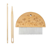 Maxbell Tapestry Weaving Comb Handcraft Needle DIY Tapestry for Tapestry Curtain Rug Style A