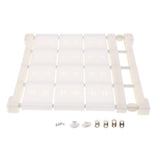 Max plastic wardrobe layered partition adjustable shelf storage rack 38cm M White - Aladdin Shoppers