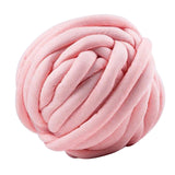 Max 25 Meters Chunky Wool Yarn  Soft Bulky Arm Knitting Wool Roving Pink