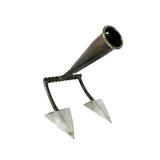 Maxbell Triangle Hoe Digging Soil Manuring Tool for Agricultural Soil Loosening 2 Tooth