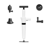 Maxbell High Pressure Toilet Plunger Kit Air Drain Blaster Kit for Bathtub Hotel Black