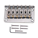 Max 1 Set Electric Guitar Roller Saddle Bridge Tailpiece Scew Wrench Silver