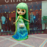 Max 1/6 Fashion Sequin Backless Evening Dress for Blythe Doll Dress Up Accessory