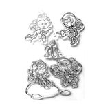 Maxbell Transparent Silicone Clear Stamps DIY Scrapbooking Cards angel