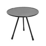 Maxbell Triangular Round Table Collapsible Stable Furniture for Picnic Fishing Beach Black