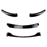 Maxbell Front Bumper Splitter Lip Body Kit Black for BMW 1 Series E82 E88 Black