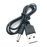 Max USB2.0 to DC3.5mm charging cable 5V power cable DC charging cable 50cm-black