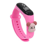 Maxbell Waterproof Digital Wrist Watch Kids Sports Watch  Pink Violent Dragon