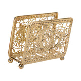 Maxbell Creative Tabletop Napkin Holder Tissue Holder for Dining Table Decoration Aureate