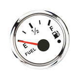 Max Maxb 2" 52mm Universal Boat Marine Fuel Level Gauge LED Light Display White