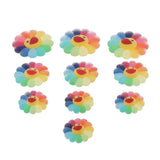 Maxbell 10pcs Sunflower Pattern Resin Decor Phone Case Gifts Jewelry DIY Craft Decor