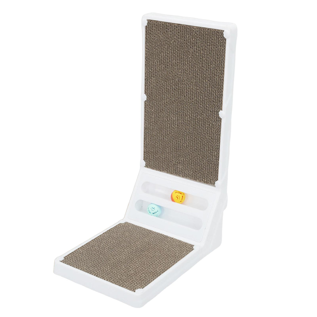 Maxbell Cat Scratching Post Furniture Protector Cat Scratcher Corrugated Cardboard White