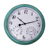 Maxbell Wall Clock Waterproof Round Outdoor Clock for Garden Swimming Pool Outside