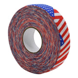 Maxbell 2.5Cmx25M Ice Hockey Cloth Tape Wrapping Breathable Nonslip Protector Cover Flag Red