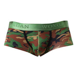 Max Men Camo Underwear Camouflage Brief Swim Trunks Sport Shorts Green M
