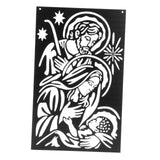 Maxbell Silhouette Art Sculpture Sign Hanging Metal Wall Decor for Background Bar 45cmx28cm