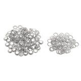 Maxbell 100 Pair Copper Eyelets with Washer Grommet for Leather Craft Canvas  Sliver