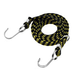 Maxbell Stretch Elastic Bikes Luggage Hanging Rope Belts Strap with Hook Yellow 4m