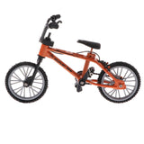 Maxbell 1:24 Mini Alloy Finger Bike Bicycle Diecast Model Desk Gadget Toy Orange