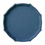 Max Colorful Wood Dried Fruit Plate Snacks Dessert Serving Tray Blue