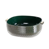 Maxbell Kitchen Colanders Bowl with Handle Sturdy Large Capacity for Cleaning Dark Green